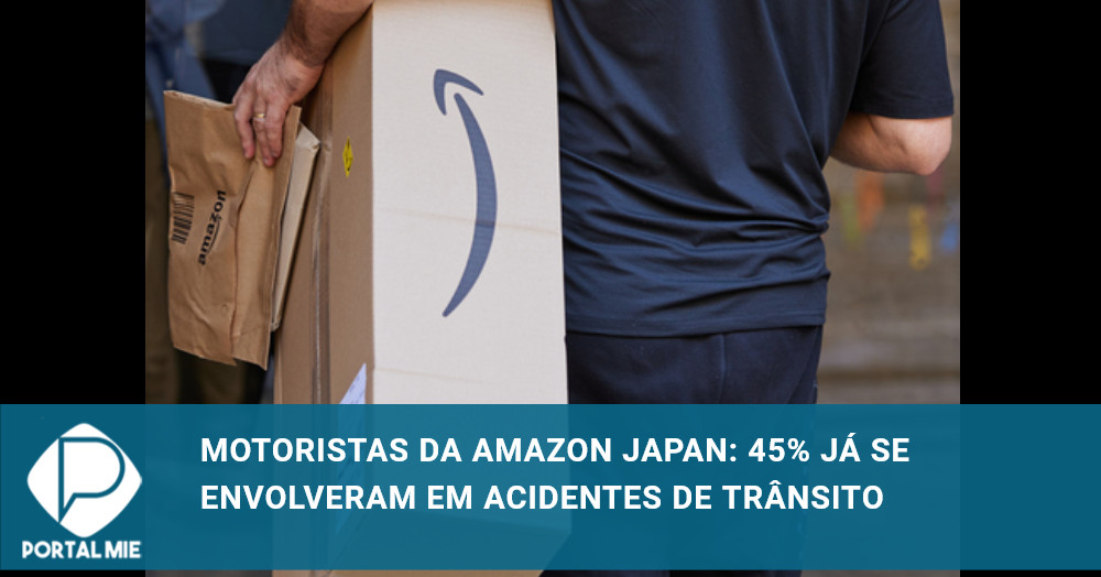 Cerca de 45% dos motoristas da Amazon Japan se envolveram em acidentes de trânsito