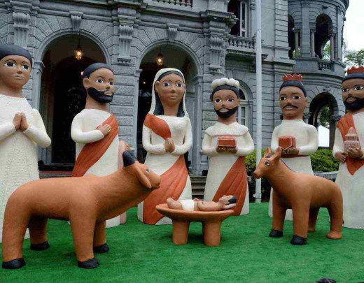 Presépios Cenários de criação e fé