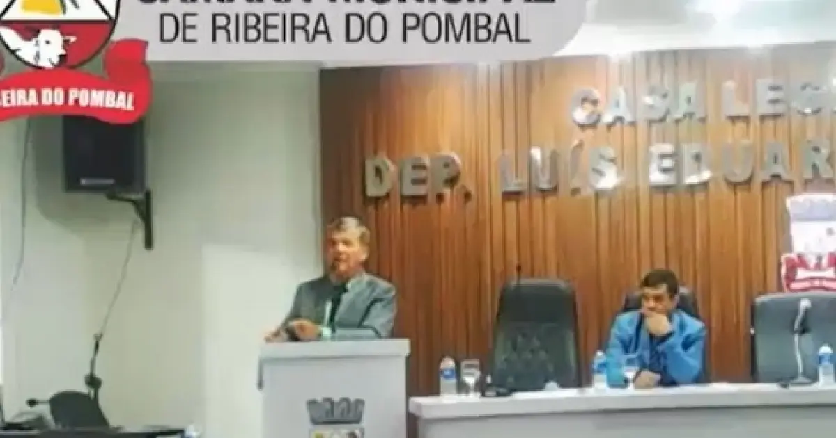 Vereador de Ribeira do Pombal faz discurso racista ao tentar homenagear morador: “é branco porque tem boas práticas”