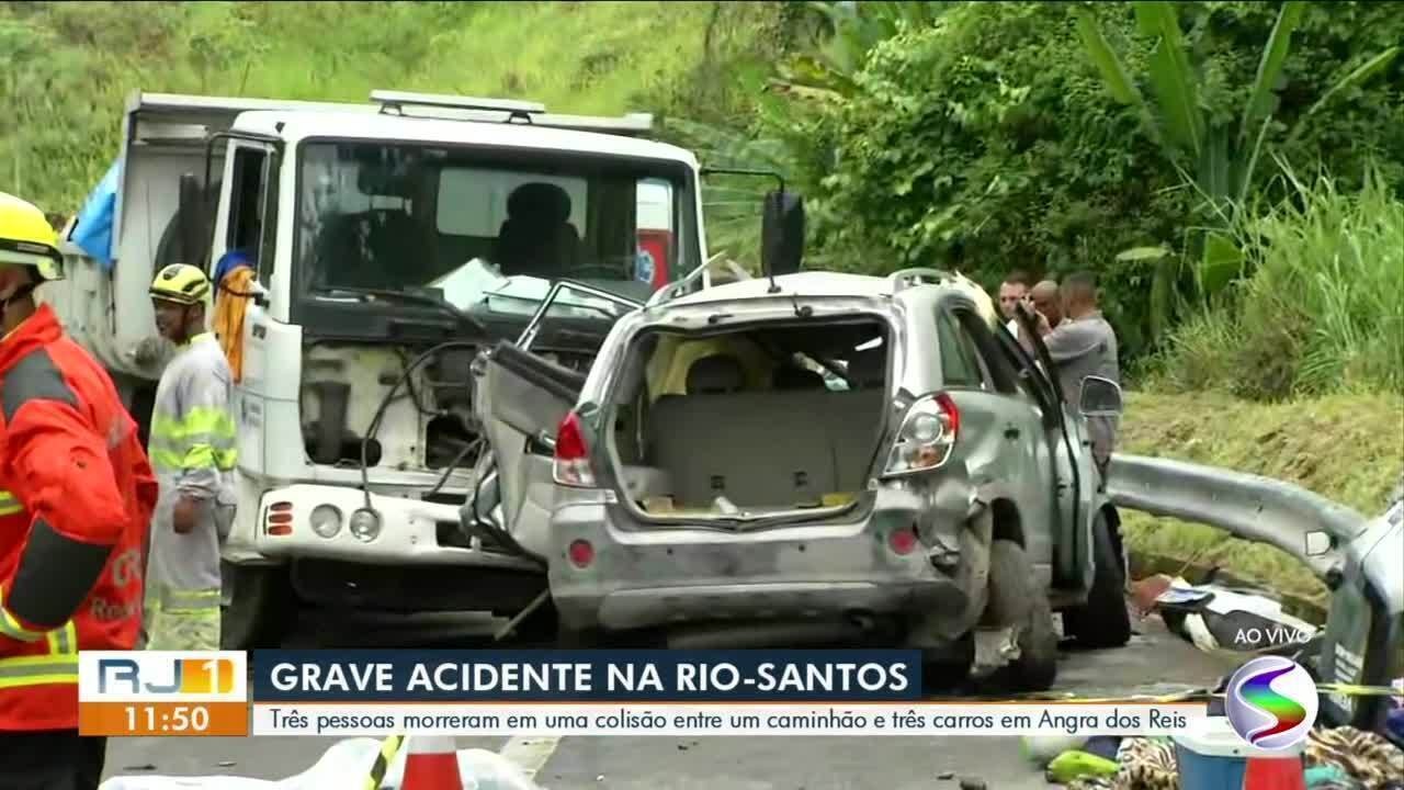 Acidente entre dois carros deixa homem morto na BR-101, em Angra dos Reis - G1 - Globo