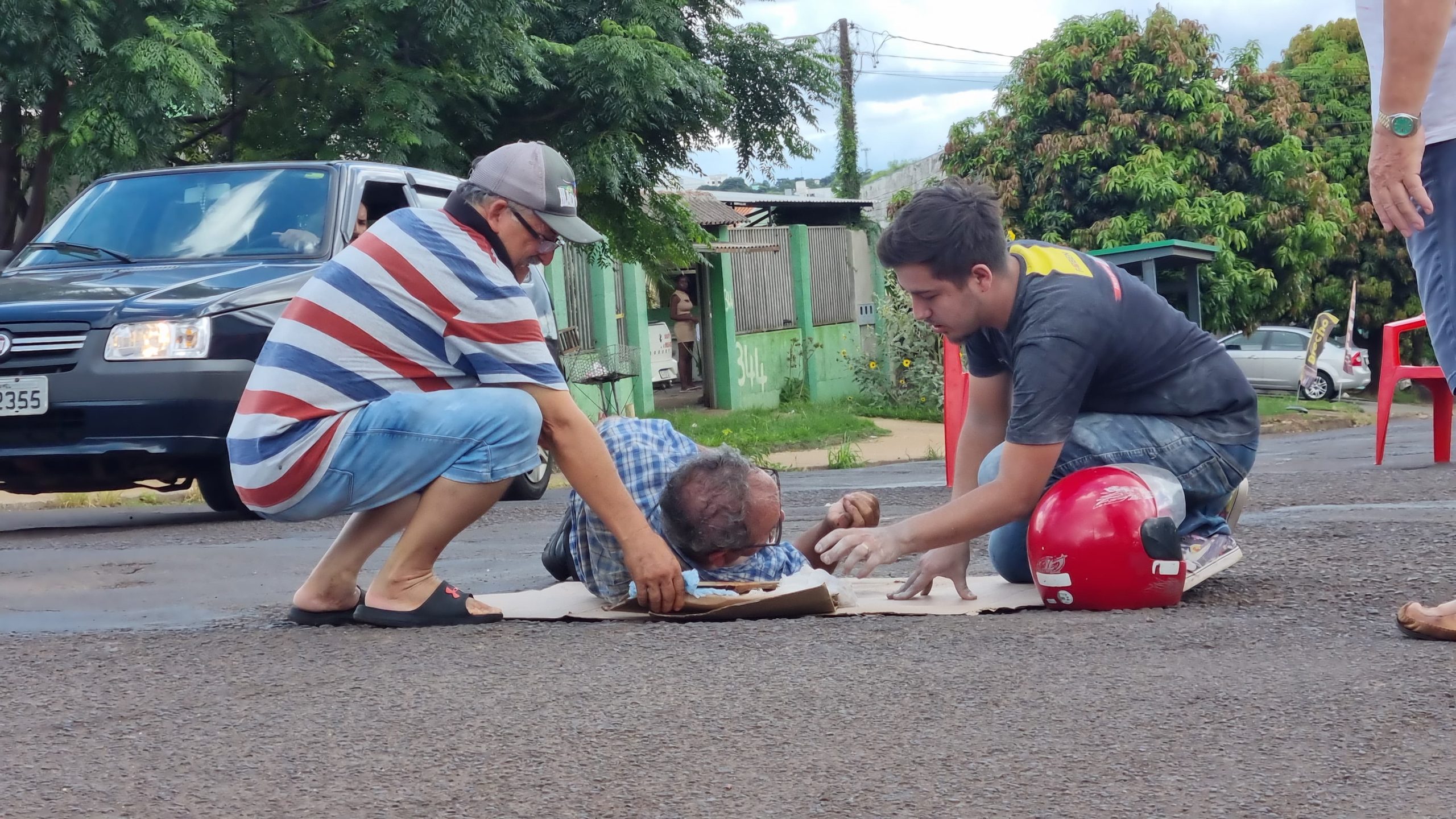 Idoso de mobilete se envolve em acidente de trânsito no Alto Alegre | CGN