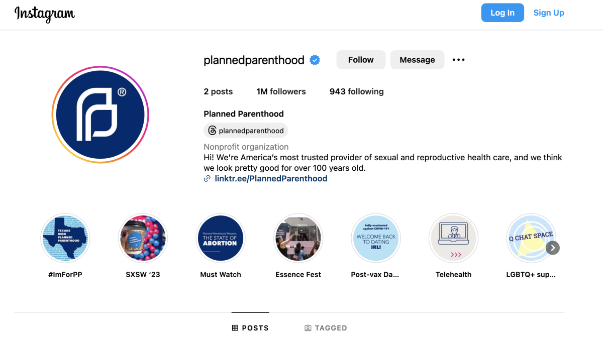 Não, Libs of Tiktok, o Instagram da Planned Parenthood não foi invadido