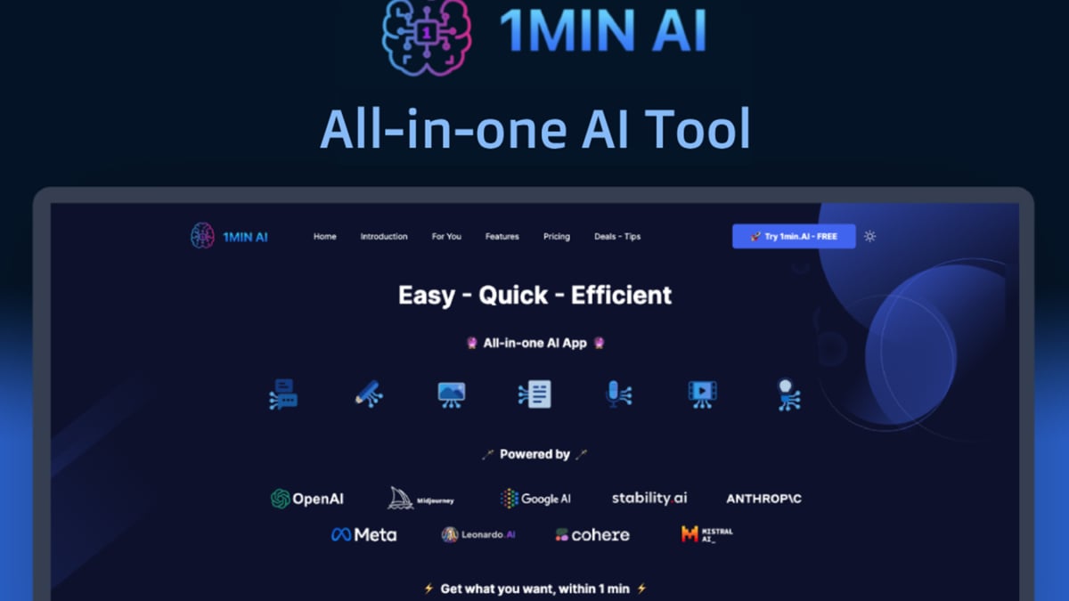 Pague apenas uma vez por uma ferramenta de IA tudo em um para blogs, branding e além