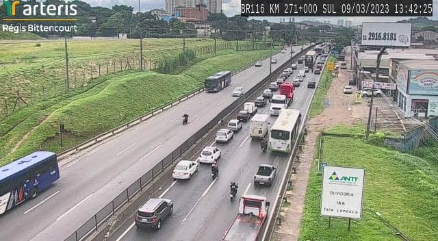 Acidente bloqueia a Rodovia Régis Bittencourt em Cajati -