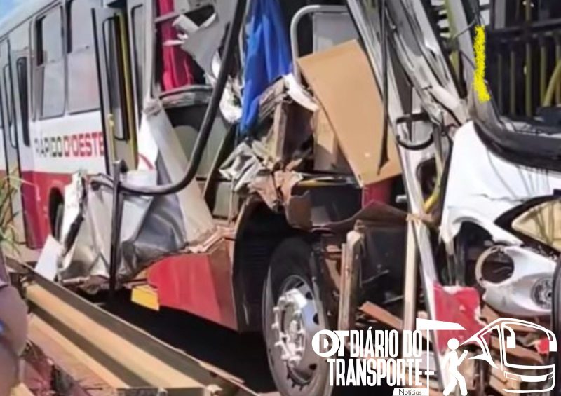 Acidente envolvendo ônibus da Rápido D’oeste e carreta deixa feridos em Jaboticabal interior de São Paulo nesta sexta-feira (21) 