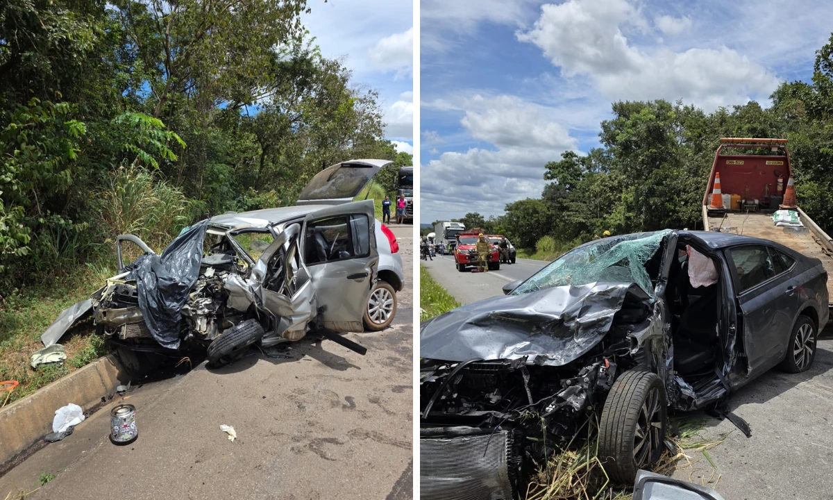 Dois homens morrem em acidente na BR-262, em Bom Despacho