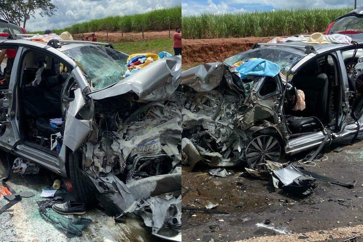 Família de São Vicente se envolve em acidente com dois mortos e quatro feridos a caminho ...