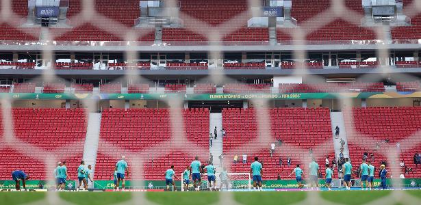 Treino da seleção brasileira no Mané Garrincha