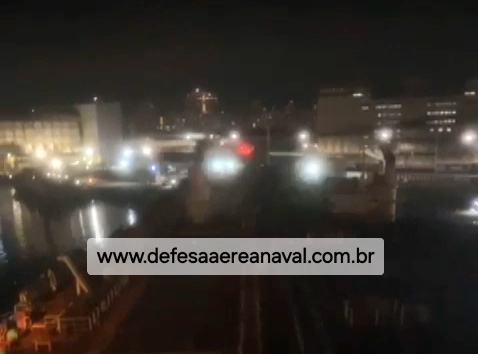 Vídeo: Visão do Mercante durante acidente em Santos - Defesa Aérea & Naval