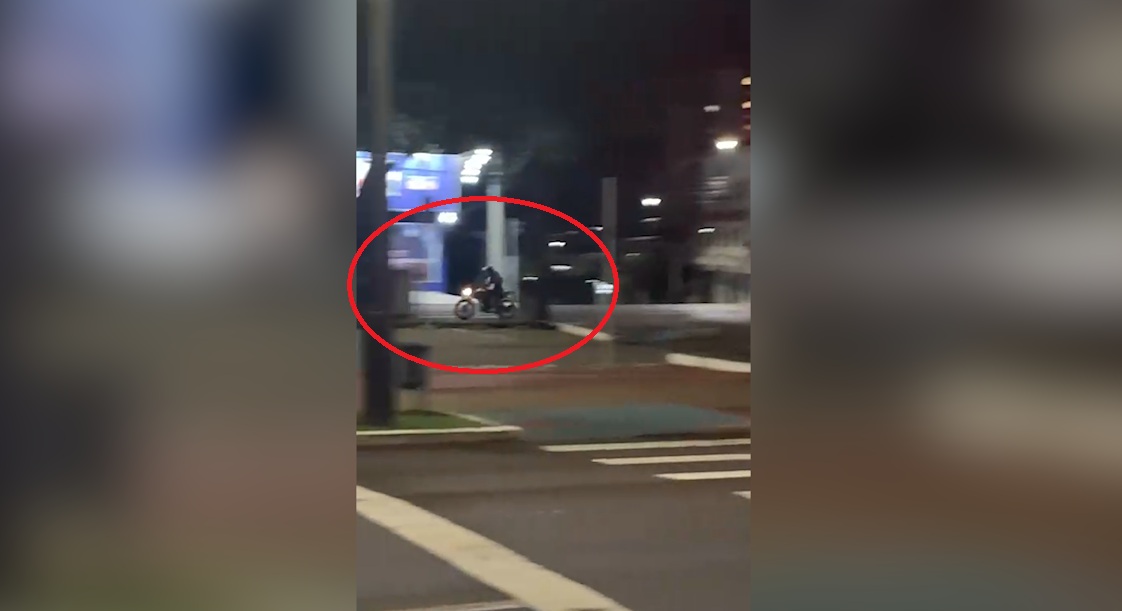 Vídeo mostra piloto em fuga antes de sofrer acidente no Centro e quebrar a perna | CGN