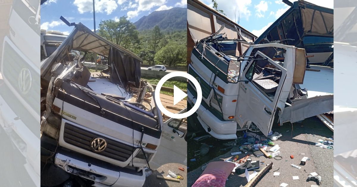 Caminhão tomba e provoca sequência de acidentes na BR-376