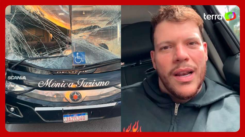 Cantor Ferrugem e equipe sofrem acidente de ônibus após show no RS