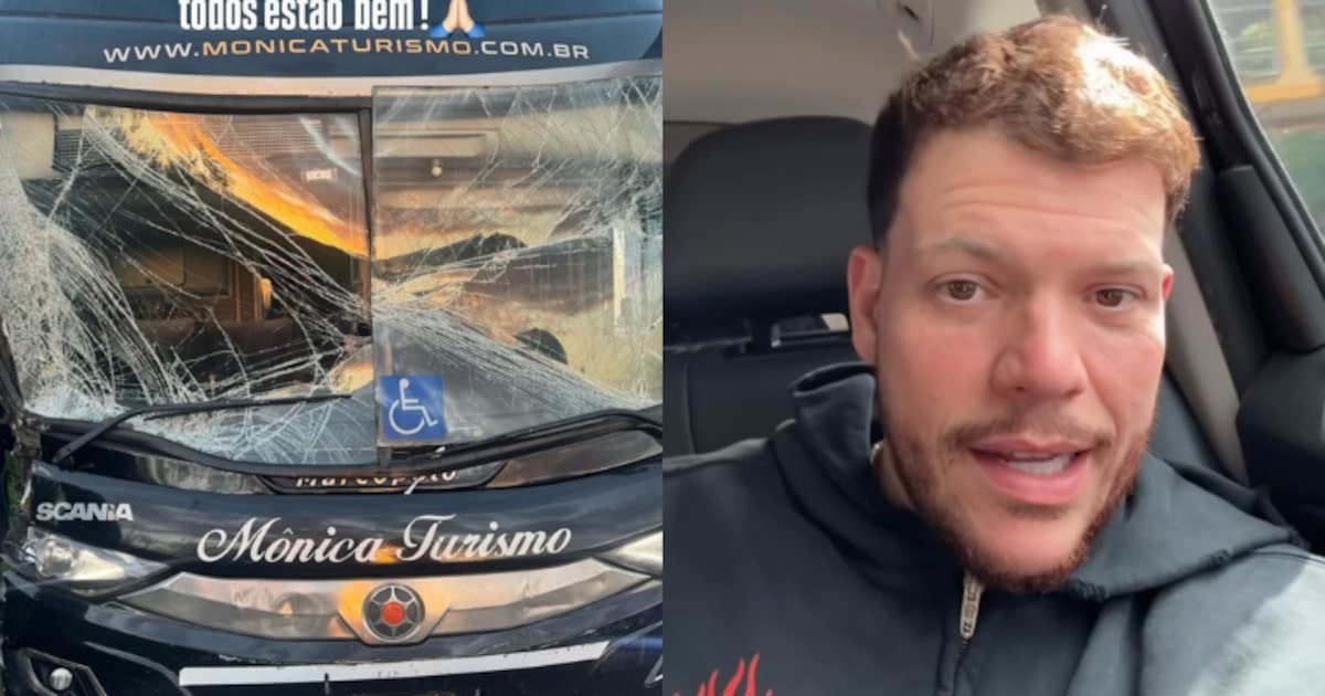 Ferrugem e equipe sofrem acidente de ônibus após show: ‘Livramento’