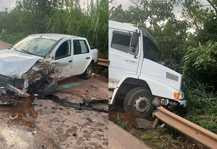 Idoso é socorrido em acidente na MG 424 em Prudente de Morais