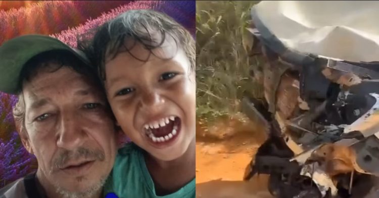 Pai e filho morrem em acidente envolvendo caminhonete e motocicleta na RO-205, entre Cujubim e Machadinho D’Oeste, RO