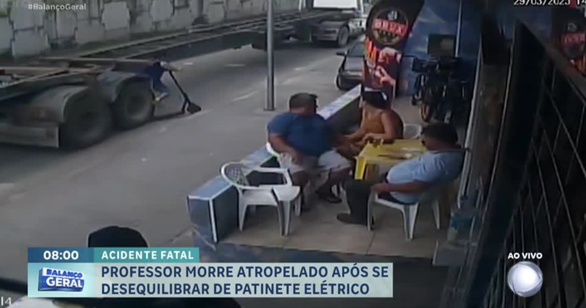 Professor perde controle de patinete e morre atropelado por caminhão em Paranaguá (PR) – Record