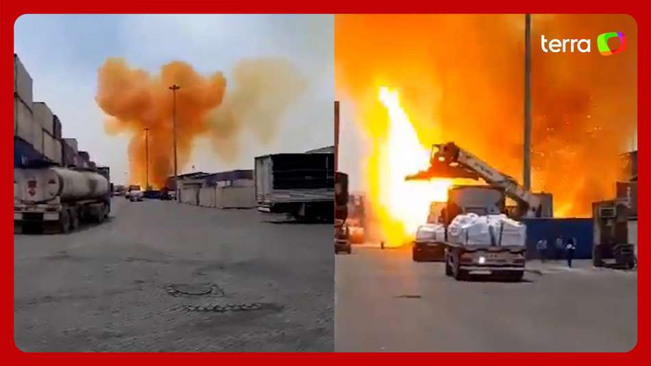 Veja momento da explosão em porto no Irã; acidente deixou 40 mortos