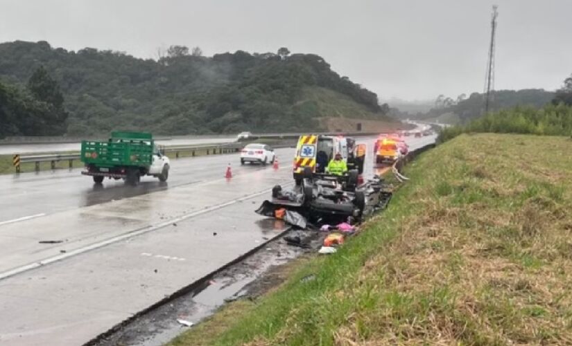 Acidente mata casal e as filhas de dois e sete anos