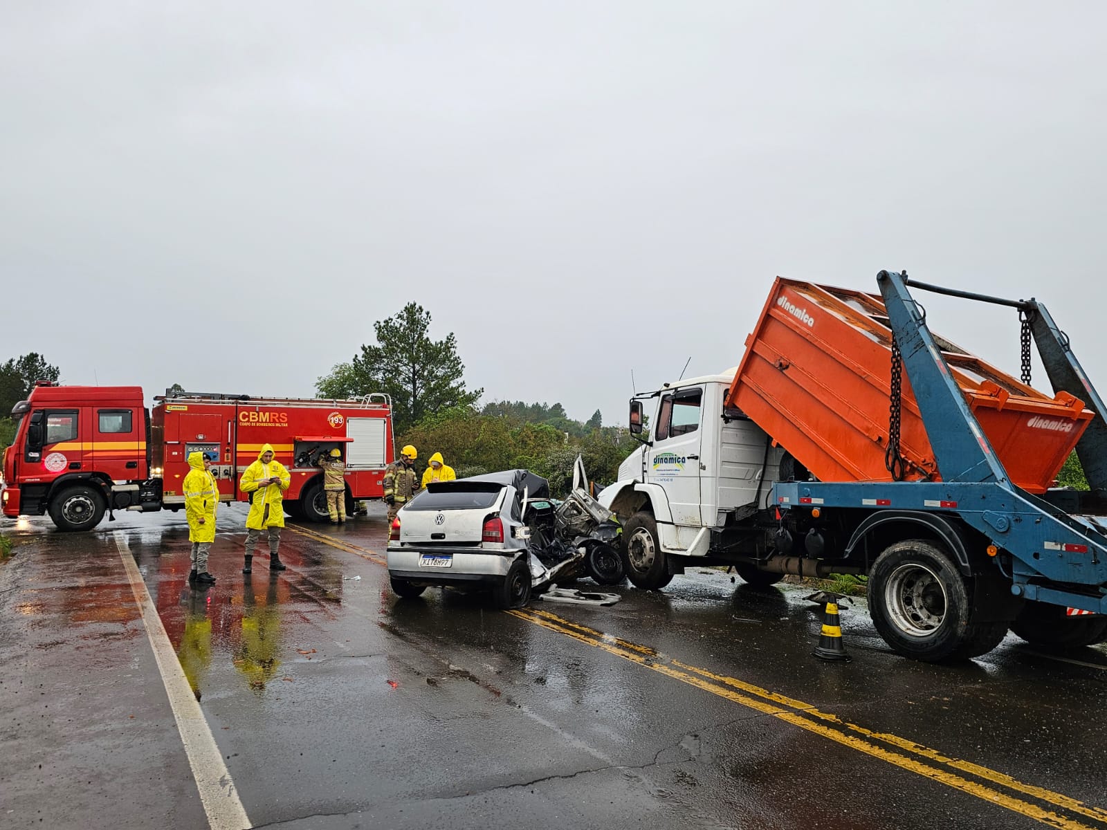 Acidente na ERS-124, em Montenegro, deixa uma vítima fatal