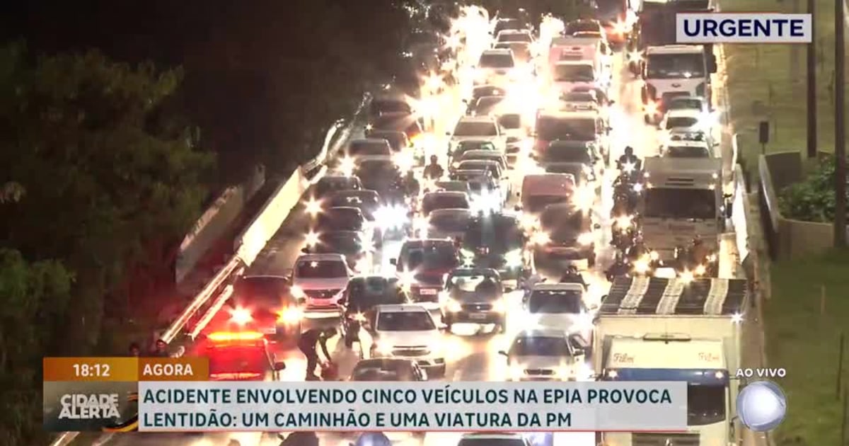 Acidente com cinco veículos na Epia, em Brasília, deixa uma pessoa ferida – Noticias R7