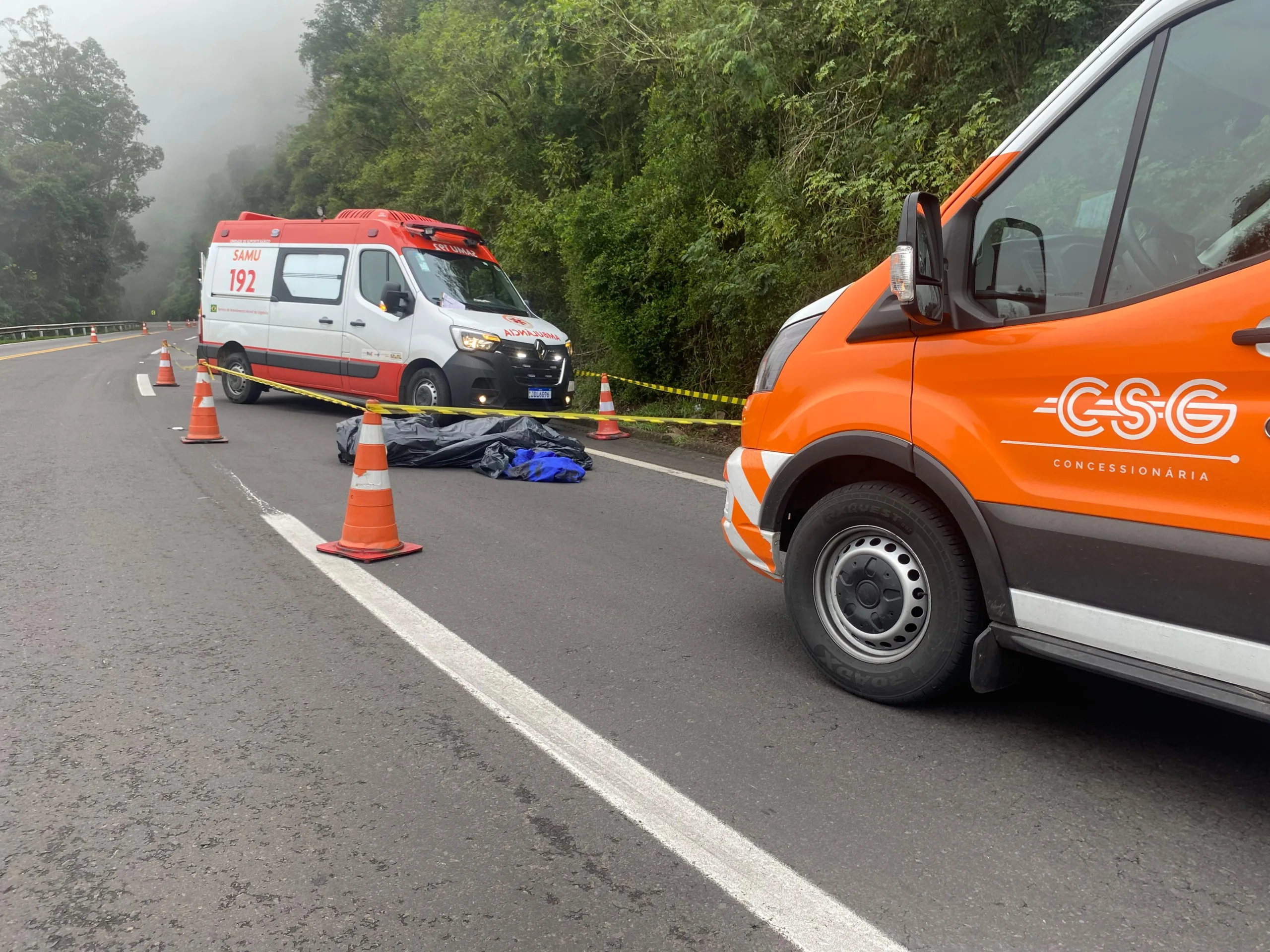Homem morre ao pular de carreta na ERS-122
