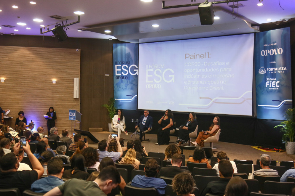 II FÓRUM ESG O POVO: JUSTIÇA CILLÁTICA PRECISA ESTAR NO CENTRO DA COP 30 | Economia