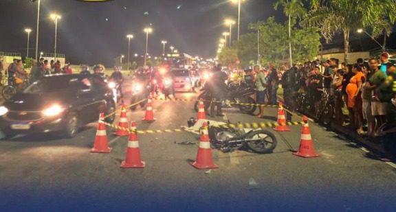 Mulher morre em acidente entre motocicleta e caminhão na Zona Norte de Aracaju