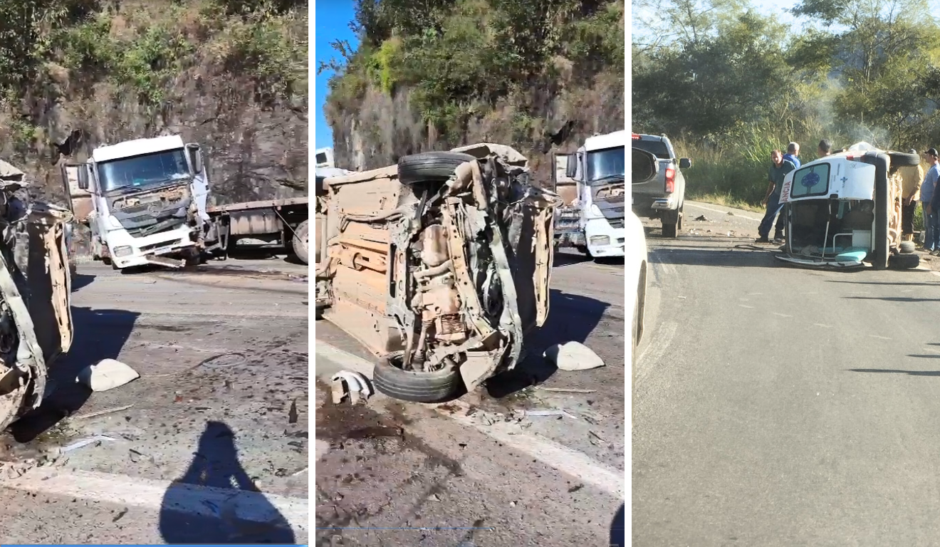 Acidente em Biriricas, Domingos Martins, na BR-262