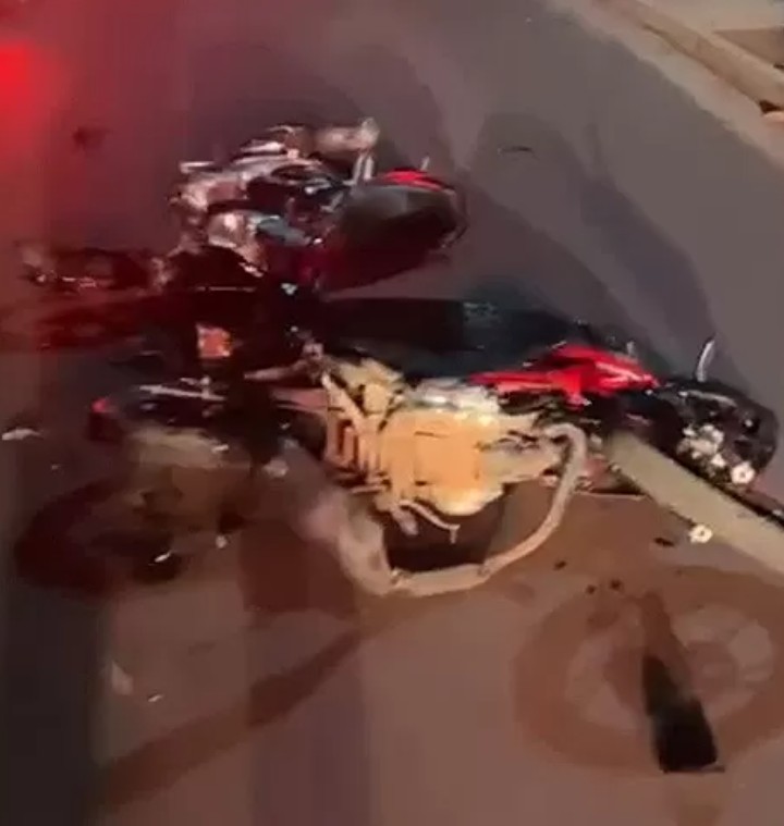 Acidente entre três motocicletas deixa um morto e dois gravemente feridos - Polícia
