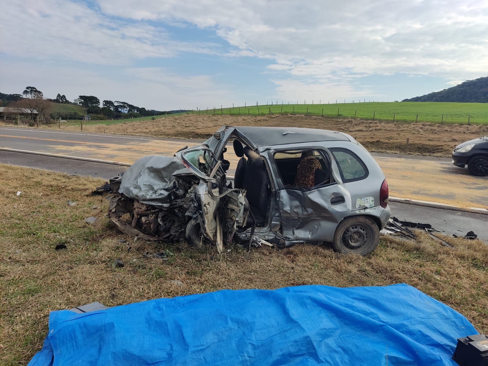 Grave acidente com vítima fatal em Urubici