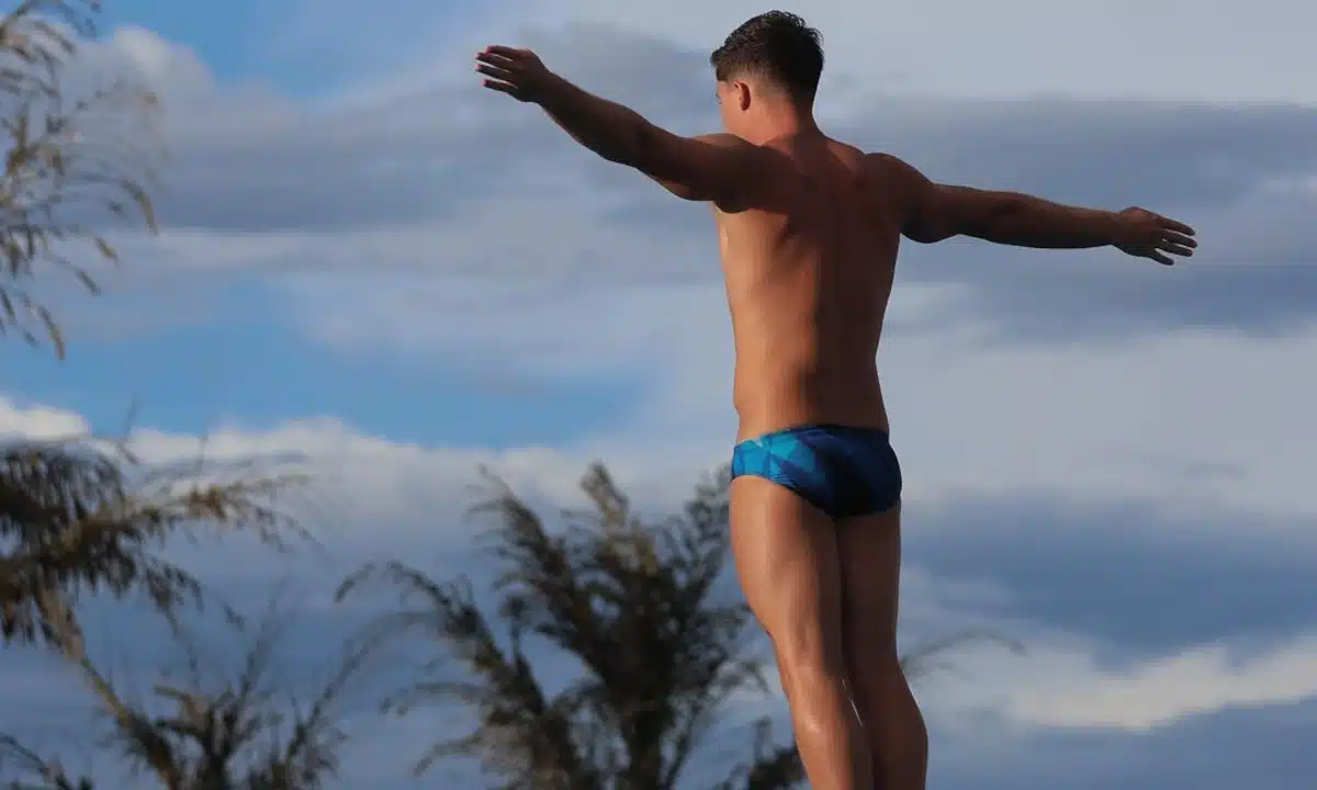 João Felipe Margiotto atleta dos Saltos Ornamentais na Universíade