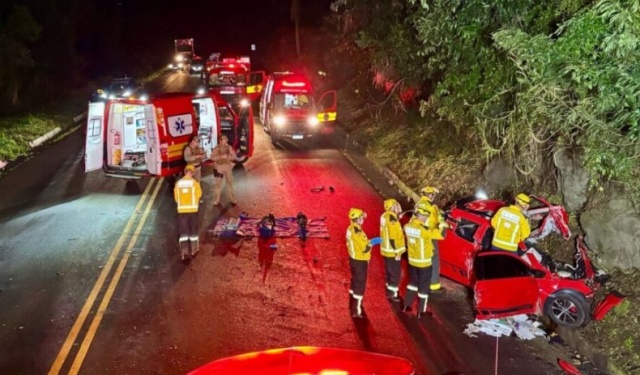 Jovem morre em grave acidente na BR-158, em Cunha Porã, nesta sexta-feira (25) | WH3 - Sistema 103 - Rádio Raio de Luz - Rádio Lider
