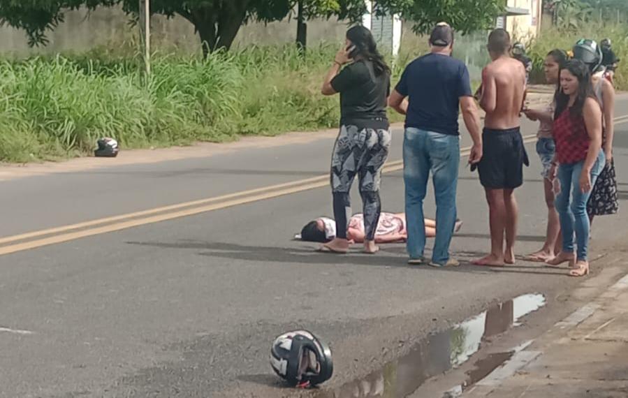 Acidente ocorreu na tarde dessa sexta-feira, 4, no bairro Cruviana (Foto: Divulgação)