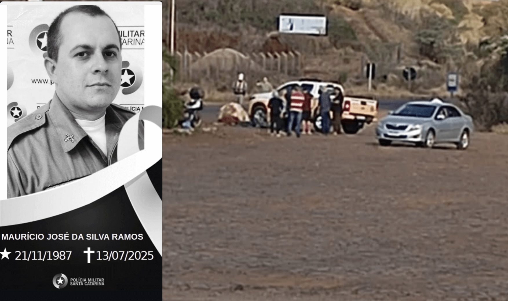 Policial Militar de Chapecó morre em acidente na ERS-324, em Três Palmeiras