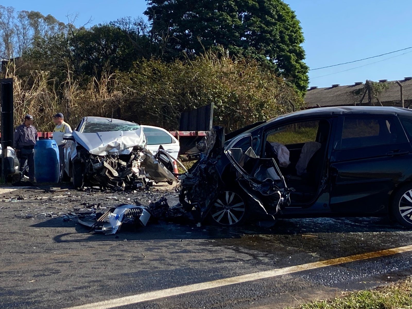 Acidente com dois carros na Rodovia do Açúcar em Piracicaba deixa 1 morto e um ferido
