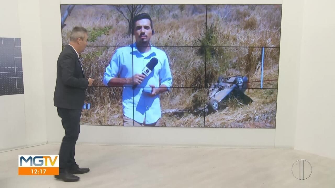 Acidente entre três carros deixa dois mortos e quatro feridos na BR-116, em MG - G1