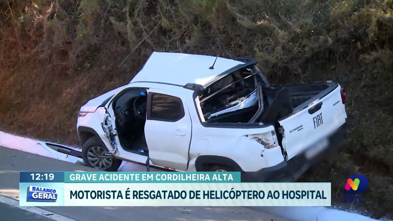 Grave acidente na BR-282 em Cordilheira Alta mobiliza equipes de resgate