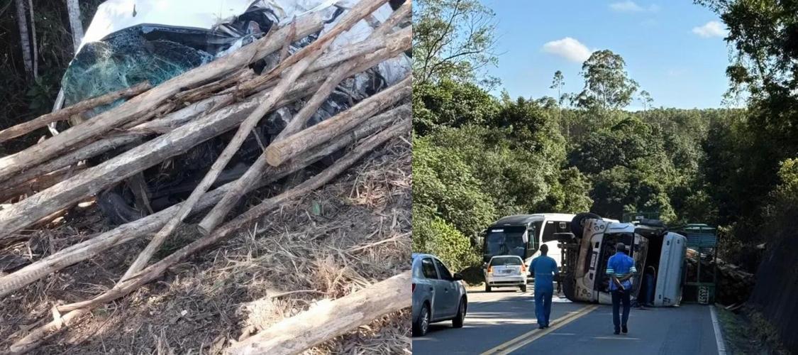 Motorista de van morre em acidente grave na BR-101 em Aracruz