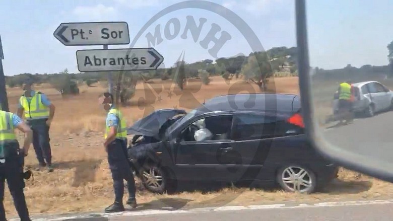 Três feridos num acidente em Ponte de Sor