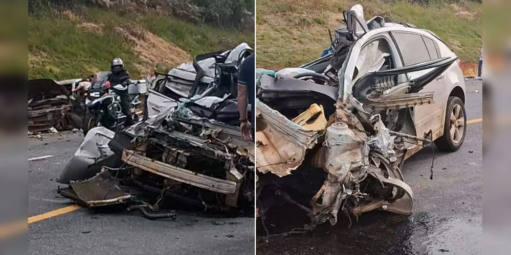 Veículo de Guarapuava se envolve em acidente com morte na BR 277