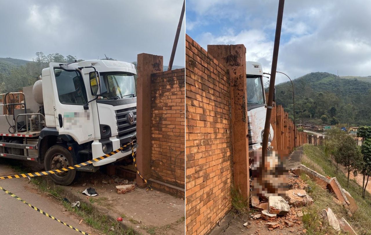Acidente com caminhão deixa um morto e dois feridos em Ouro Preto