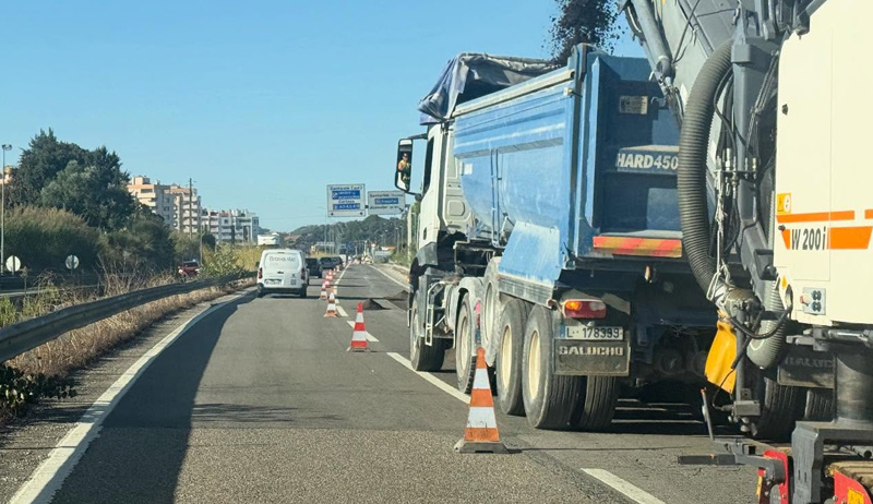 Acidente e obras causam filas enormes na Rua O em Santarém