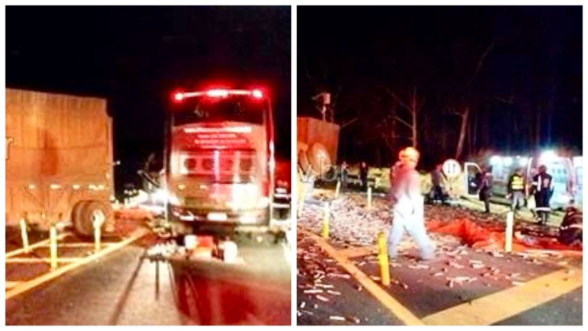 Acidente entre ônibus e caminhão deixa um morto e 11 feridos na Candido Portinari, em Batatais