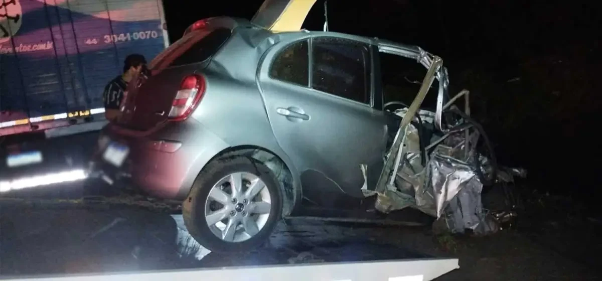 Acidente envolve três veículos e deixa motorista ferido na PR-466 - Jornal Paraná Centro