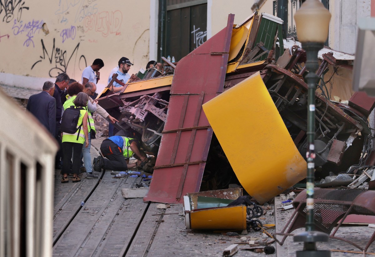 Cabo rompido causou acidente fatal com bondinho em Lisboa