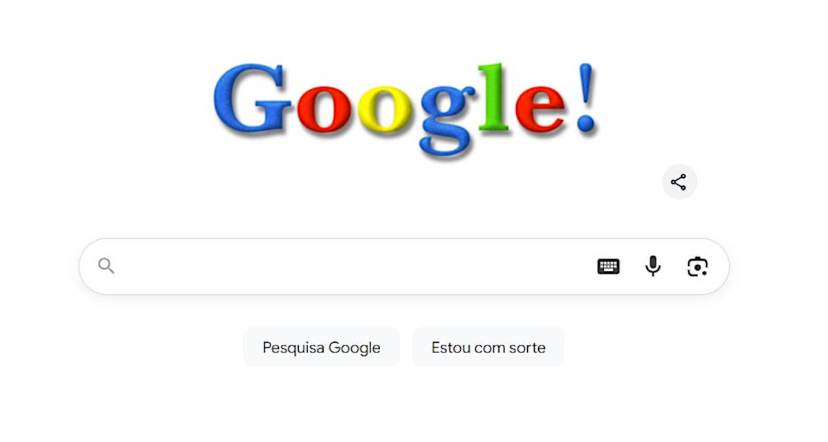 Doodle original do Google convida usuários a viajar no tempo
