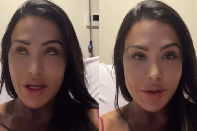 Em cama de hospital, Gracyanne faz desabafo sobre acidente grave - (crédito: Reprodução/Instagram)