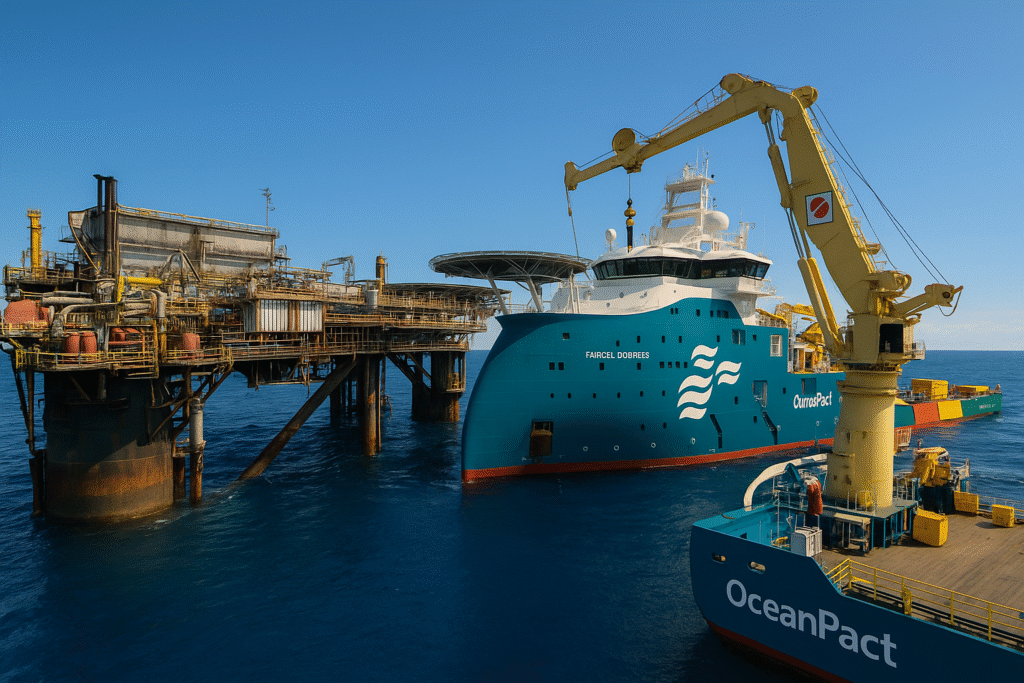 Megaoperação da OceanPact vai descomissionar plataformas da Trident Energy no Brasil