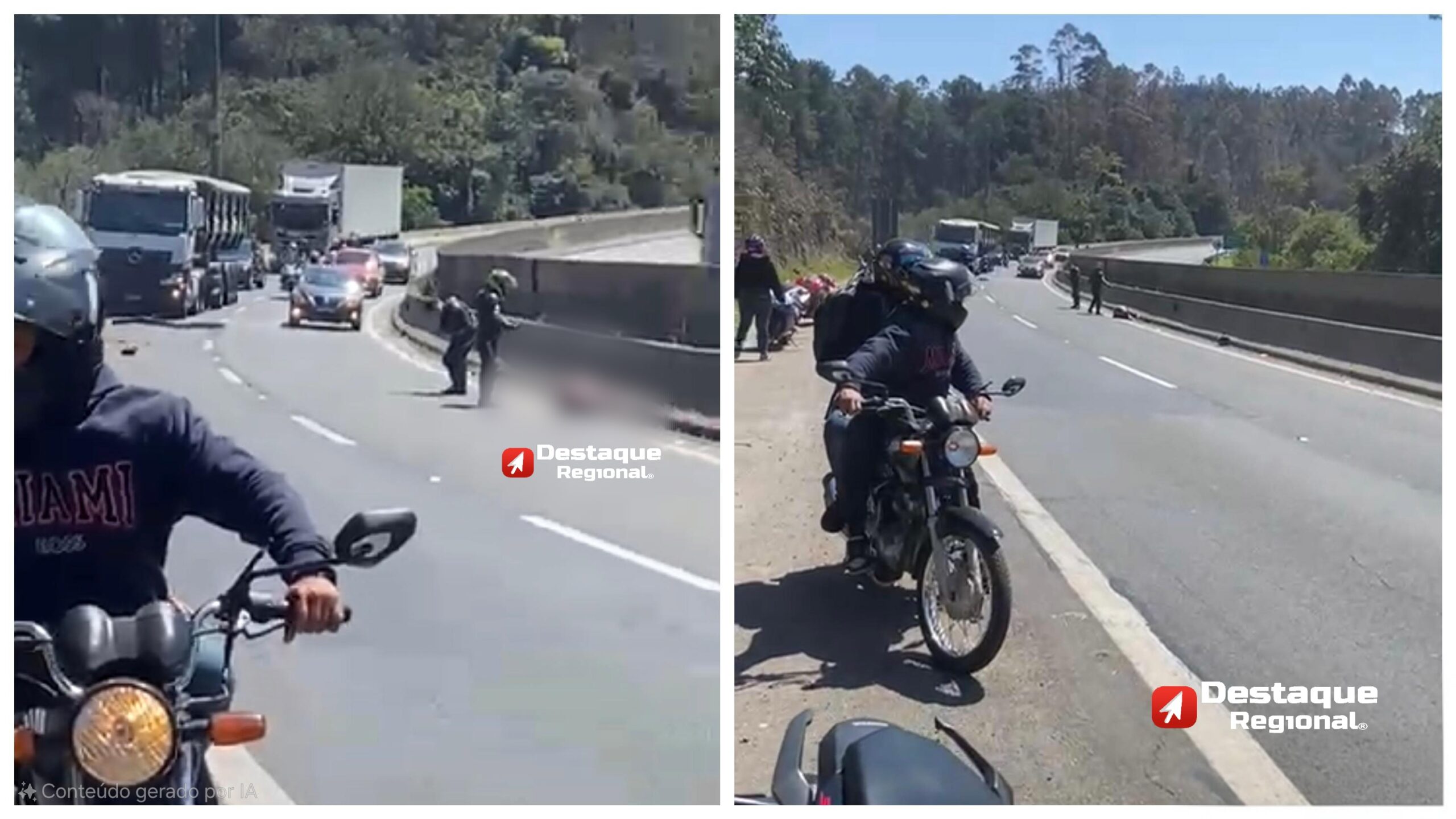 Motociclista morre em acidente na Via Anhanguera em Cajamar