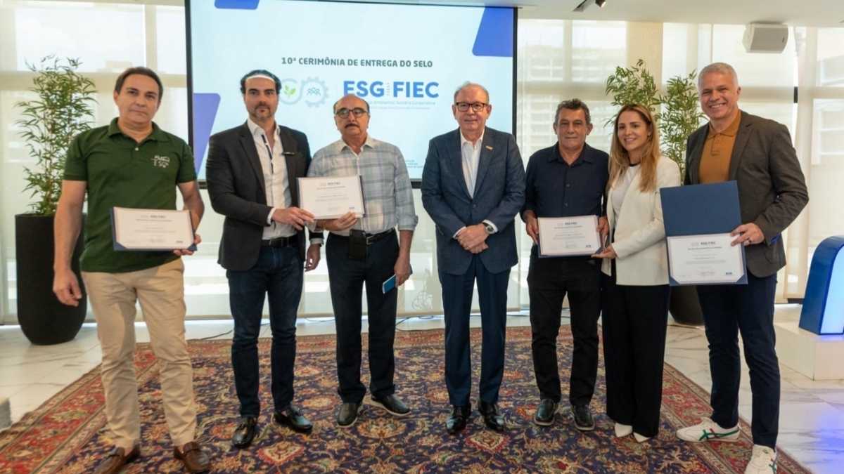 Empresas recebem certificação do selo ESG FIEC